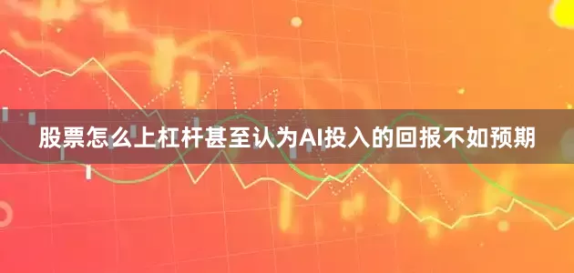 股票怎么上杠杆甚至认为AI投入的回报不如预期